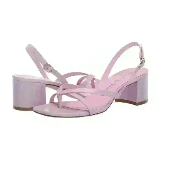 Stuart Weitzman Women's Oasis Slingback Sandal Pump in Pink Blossom Size 9.5 - Picture 2 of 13